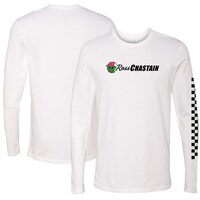 Men's Checkered Flag Sports White Ross Chastain Melon Man Long Sleeve T-Shirt