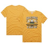 Unisex Homage  Yellow Columbus Crew Three-Time MLS Cup Champions Tri-Blend T-Shirt