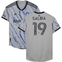 Nathan Saliba CF Montreal Autographed Match-Used #19 Gray Jersey from the 2023 MLS Season