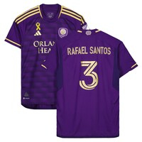Rafael Santos Orlando City SC Autographed Match-Used #3 Purple Jersey from the 2023 MLS Season