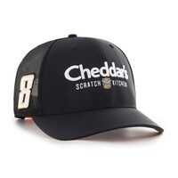 Men's '47  Black Kyle Busch Cheddar's Sure Shot Brrr Trucker Adjustable Hat