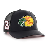 Men's '47  Black Austin Dillon Bass Pro Shops Sure Shot Brrr Trucker Adjustable Hat