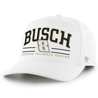 Men's '47  White Kyle Busch  Roscoe Hitch Adjustable Hat