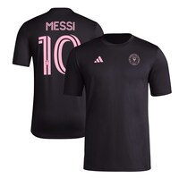 Men's adidas Lionel Messi Black Inter Miami CF Pregame T-Shirt