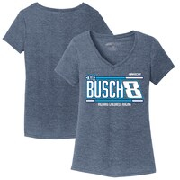 Women's Richard Childress Racing Team Collection Navy Kyle Busch Tri-Blend V-Neck T-Shirt