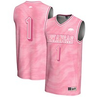 Unisex GameDay Greats #1 Pink Arkansas Razorbacks Lightweight Basketball Jersey