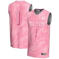 Unisex GameDay Greats #1 Pink Iowa State Cyclones Lightweight Basketball Jersey