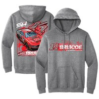 Men's Stewart-Haas Racing Team Collection  Heather Charcoal Chase Briscoe Car Pullover Hoodie