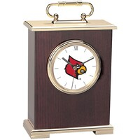Gold Louisville Cardinals Carriage Clock