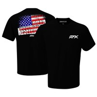 Men's Checkered Flag Sports  Black Brad Keselowski  Flag T-Shirt