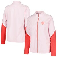 Women's 2024 U.S. Women's Open FootJoy Pink Color Block Full-Zip Jacket