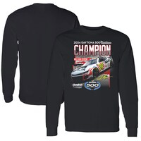 Men's Checkered Flag Sports  Black William Byron 2024 Daytona 500 Champion Long Sleeve T-Shirt