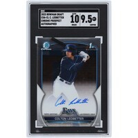 Colton Ledbetter Tampa Bay Rays Autographed 2023 Bowman Chrome #CDA-CL SGC Authenticated 9.5/10 Rookie Card