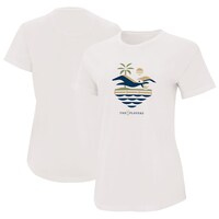 Women's Ahead  White THE PLAYERS Seagul Island Green Aurora T-Shirt