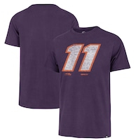 Men's '47  Purple Denny Hamlin Driver Number Franklin T-Shirt