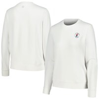 Women's 2024 U.S. Open Peter Millar White Birdie Sport Pullover Sweatshirt