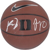 Jayson Tatum & Paolo Banchero Duke Blue Devils Autographed Nike Team Logo Replica Basketball