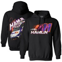 Men's Joe Gibbs Racing Team Collection  Black Denny Hamlin FedEx Pullover Hoodie