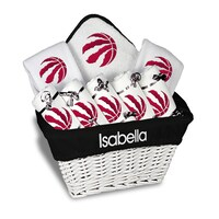 Newborn & Infant White Toronto Raptors Personalized Large Gift Basket