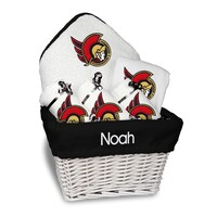 Newborn & Infant White Ottawa Senators Personalized Medium Gift Basket