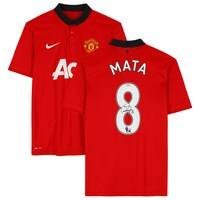 Juan Mata Manchester United Autographed 2013-14 Home Jersey