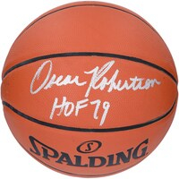 Oscar Robertson Milwaukee Bucks Autographed Indoor/Outdoor Basketball with "HOF 79" Inscription