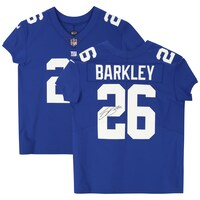 Saquon Barkley New York Giants Autographed Blue Nike Elite Jersey