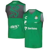 Men's Charly Green Santos Laguna 2020/21 Sleeveless Logo T-Shirt