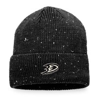 Men's Fanatics Branded Black Anaheim Ducks Authentic Pro Rink Pinnacle Cuffed Knit Hat