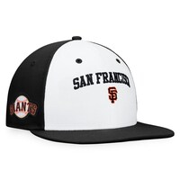 Men's Fanatics Branded White/Black San Francisco Giants Iconic Color Blocked Fitted Hat