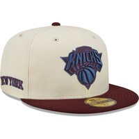 Men's New Era Cream New York Knicks Color Pop 59FIFTY Fitted Hat