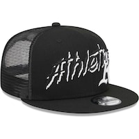 Men's New Era Black Oakland Athletics Street Trucker 9FIFTY Snapback Hat