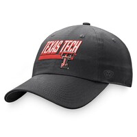 Men's Top of the World Charcoal Texas Tech Red Raiders Slice Adjustable Hat