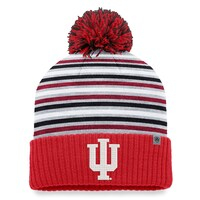 Men's Top of the World  Crimson Indiana Hoosiers Dash Cuffed Knit Hat with Pom