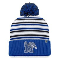 Men's Top of the World Royal Memphis Tigers Dash Cuffed Knit Hat with Pom