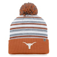 Men's Top of the World Texas Orange Texas Longhorns Dash Cuffed Knit Hat with Pom