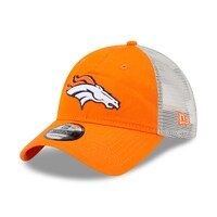 Men's New Era Orange/Natural Denver Broncos Loyal 9TWENTY Trucker Hat