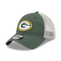 Men's New Era Green/Natural Green Bay Packers Loyal 9TWENTY Trucker Hat