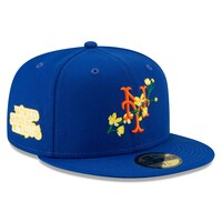 Men's New Era Royal New York Mets 1986 World Series Bloom Side Patch 59FIFTY Fitted Hat