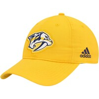 Men's adidas Gold Nashville Predators Primary Logo Slouch Adjustable Hat