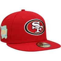 Men's New Era Scarlet San Francisco 49ers Citrus Pop 59FIFTY Fitted Hat