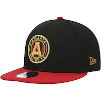 Men's New Era Black/Red Atlanta United FC Two-Tone 9FIFTY Snapback Hat