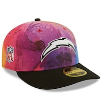 Men's New Era Pink/Black Los Angeles Chargers 2022 NFL Crucial Catch Low Profile 59FIFTY Fitted Hat