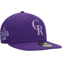 Men's New Era Purple Colorado Rockies Lavender Undervisor 59FIFTY Fitted Hat