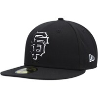 Men's New Era San Francisco Giants  Black on Black Dub 59FIFTY Fitted Hat