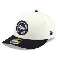 Men's New Era Cream/Black Denver Broncos 2022 Inspire Change  59FIFTY Low Profile Fitted Hat