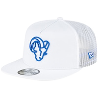 Men's New Era Los Angeles Rams Whiteout Golfer 9FIFTY Snapback Hat