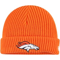 Men's New Era Orange Denver Broncos Fisherman Skully Cuffed Knit Hat