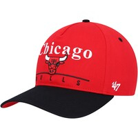Men's '47 Red/Black Chicago Bulls Super Hitch Adjustable Hat