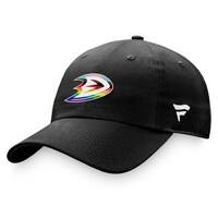 Men's Fanatics Branded Black Anaheim Ducks Team Logo Pride Adjustable Hat